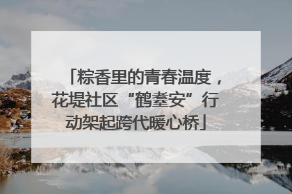 粽香里的青春温度，花堤社区“鹤耋安”行动架起跨代暖心桥